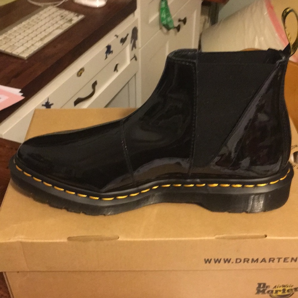 Dr. Martens Bianca Black Ankle Boot